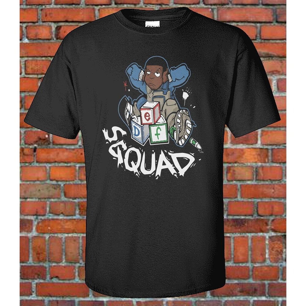 Retro 90s Hip Hop DEF Squad Graphic Tee - Vintage Style Urban Streetwear T-Shirt